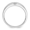 Black Bow Jewelry 7.2mm 14K Yellow or White Gold 1/4Ctw Lab Created Diamond Tapered Band - 2 of 4