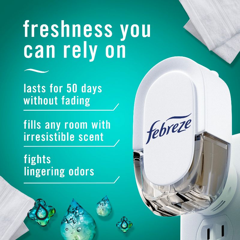 Febreze Unstopables Plug Odor Fighting Air Freshener - Fresh Scent - 2pk, 3 of 17