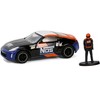 2020 Nissan 370z "NOS Nitrous Oxide Systems" Black with Graphics and Race Car Driver 1/64 Diecast Model Car by Greenlight - 2 of 3