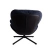Maliang 360¡ã Swivel Office Chair, Modern Chenille Chair with Faux Leather and Black Metal Base Frame, for Small Spaces - 4 of 4