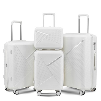 4 Piece Luggage Sets With Spinner Wheels, Expandable Lightweight Suitcase Tsa Lock Hard Shell Luggage Sets for Travel Family Luggage Set