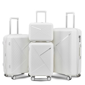 4 Piece Luggage Sets With Spinner Wheels, Expandable Lightweight Suitcase Tsa Lock Hard Shell Luggage Sets for Travel Family Luggage Set - 1 of 4