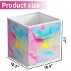 SEVOBAL 6pc Fabric Storage Cubes Organizer Heavy Duty Cube Storage Bin Clothes Storage Box Closet Baskets in Shelves Home, Multicolored, - 3 of 4