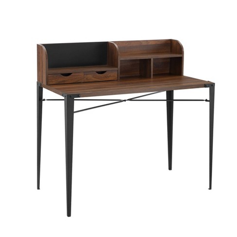 Industrial Secretary Desk With Hutch Saracina Home Target