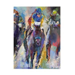 Trademark Fine Art -Richard Wallich 'Jockeys' Canvas Art - 1 of 4