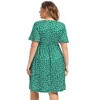 LXT-Plus Size Summer Dress Women's  A-Line Swing Floral Party Midi Dresses - 4 of 4