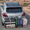 VEVOR 53" x 19" x 5",Hitch Cargo Carrier,500 lbs Capacity Hitch Cargo Carrier with Hitch Stabilizer & Ratchet Straps,Hitch Mount Cargo Carrier ,Black - 2 of 4