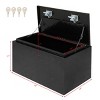 SEVOBAL Heavy Duty Tool Box Aluminum Trailer Tongue Portable for Storage Organizatio Ttool Storage Box Trailer Toolbox Open Top, Black, 78"*48"*46" - 3 of 4
