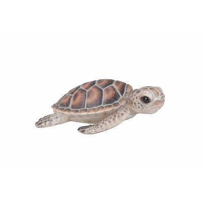 2" Polyresin Small Sea Turtle Outdoor Statue Brown - Hi-Line Gift