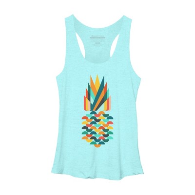Women's Design By Humans Geometric Pineapple By radiomode Racerback Tank Top