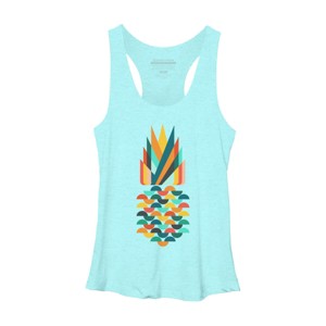 Women's Design By Humans Geometric Pineapple By radiomode Racerback Tank Top - 1 of 2