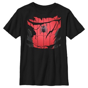 Boy's Marvel Ripped Spider-Man Costume T-Shirt - 1 of 4