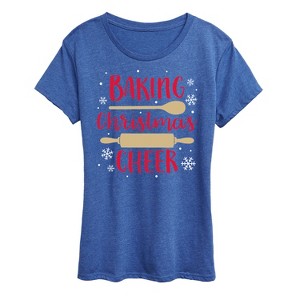 Women's - Instant Message - Baking Christmas Cheer Short Sleeve Graphic T-Shirt - 1 of 4