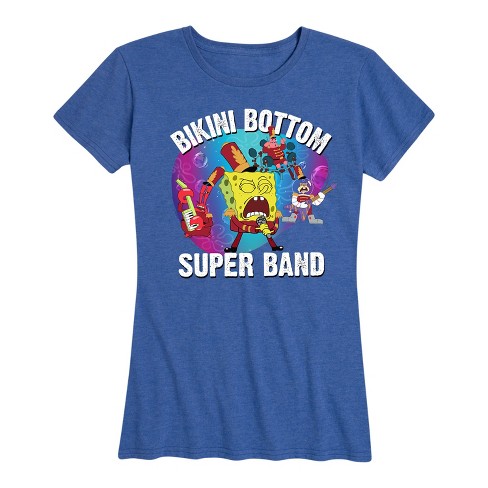 Women's - SpongeBob SquarePants - Bikini Bottom Super Band Short Sleeve Graphic T-Shirt - image 1 of 4