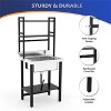 winado 28 x 24 in. One Compartment Stainless Steel Sink with Shelves - 4 of 4