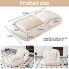 63.18" Folding Floor Sofa Chair with 5 Adjustable Positions,Flannelette Lounge Seat for Gaming,Meditation and Relaxation-The Pop Home - 4 of 4