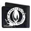 Adult The Mandalorian Bounty Hunter Helmet Vegan Leather Bi-Fold Wallet - 2 of 3