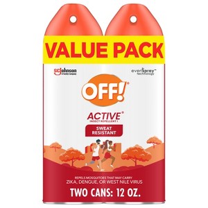 OFF! Active Mosquito Repellent Bug Spray 15% DEET - 2ct/ 6oz each - 1 of 4