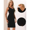 Allegra K Women's Elegant Sweetheart Neck Sleeveless Bodycon Pencil Dress - 2 of 4