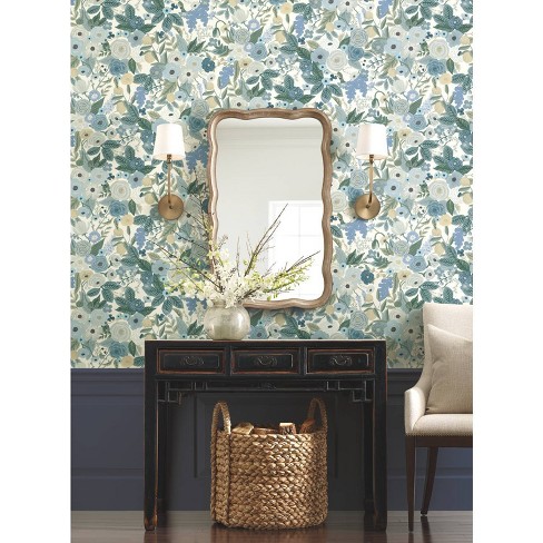 Rifle Paper Co. Garden Party Peel and Stick Wallpaper Indigo Multi