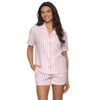 Felina - Mirielle Collar Pajama & Short Set - 100% Cotton Comfort, Lightweight Lounge & Sleepwear - 2 of 3