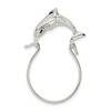 Black Bow Jewelry Sterling Silver Dolphin Charm Holder Pendant - 4 of 4