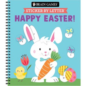 Brain Games - Sticker by Letter: Happy Easter! - by  Publications International Ltd & Brain Games & New Seasons (Spiral Bound) - 1 of 1