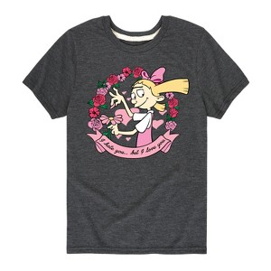 Boys' - Hey Arnold! - Valentine's I Love You Short Sleeve Graphic T-Shirt - 1 of 4