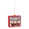 Gnome Merry Christmas Ornaments – 3.75"H Glass Holiday Tree Decor, Set of 12 by Melrose - 2 of 4