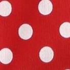 red w- white polka dot