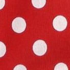 red w- white polka dot
