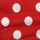 red w- white polka dot
