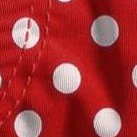 red w- white polka dot
