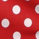 red w- white polka dot