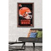 Trends International NFL Cleveland Browns - Neon Helmet 24 Framed Wall Poster Prints - 2 of 4