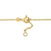 EVERLY JEWELRY | 14K Yellow Gold Enamel Heart Charm Rolo Chain Link Bracelet, 7 inch - 2 of 4