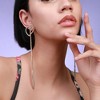 SOHI Women's Crystal Silver Party Drop Earrings - 3 of 4