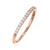 Ross-Simons 0.25 ct. t.w. Diamond Stackable Ring in 14kt Rose Gold - 3 of 4