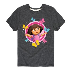 Boys' - Dora the Explorer - Butterflies Short Sleeve Graphic T-Shirt - 1 of 3