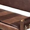 Rovelyn Faux Leather Finished Wood Sofa Brown - Baxton Studio - image 3 of 4