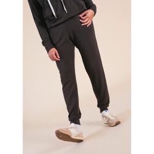 POPLINEN Agnes Modal Jogger Pant - Dark Chocolate - 1 of 4