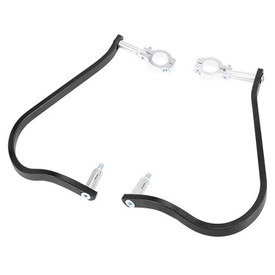 Unique Bargains Motorcycle Brake Lever Guard Handlebar Protector 7/8" Black 1 Pair