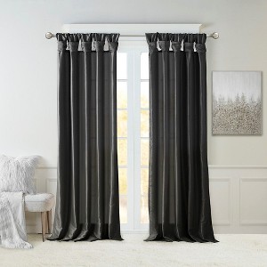 PAGED Twist Tab Lined Total Blackout Window Curtain Panel, Privacy Curtain for Bedroom & Living Room - 1 of 4