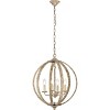 Elegant Lighting Marlow Collection Pendant D18 H22.5 Lt:4 Weathered Dove Finish - 2 of 4