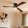 Wanze of Ocean 52 in. 3-Blade Smart Indoor Flush Mount Ceiling Fan with Remote Control, Noiseless Reversible DC Motor, Dimmable LED Light - 4 of 4