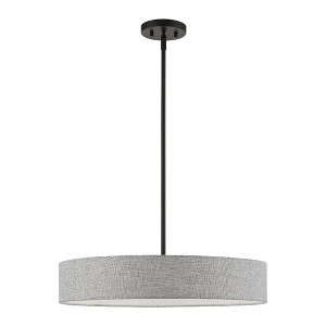 Livex Lighting Elmhurst 4 - Light Pendant in  Black - 1 of 4