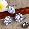 Unique Bargains Hand Painted Ceramic Door Wardrobe Cupboard Cabinet Knobs - 3 of 4