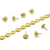 Dritz 7/16"X5yd 75ct Home Smooth Decorative Nailhead Trim Brass: Metal Craft Embellishments, Gold, Ages 12+ - 3 of 4