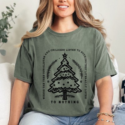 Simply Sage Market Trees Glisten Children Listen Garment Dyed Tee