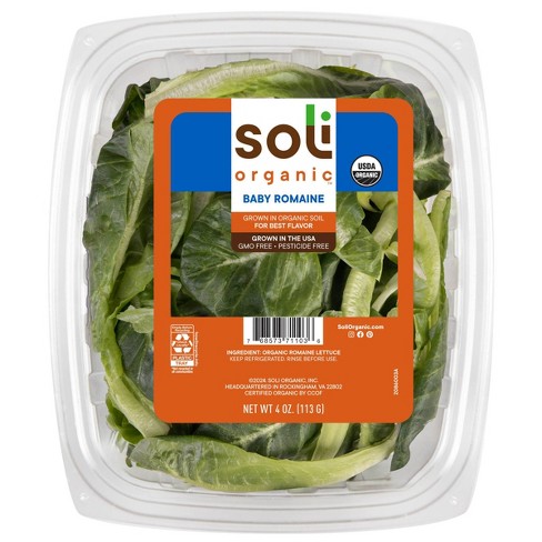 Soli Organic Baby Romaine Lettuce - 4oz : Target